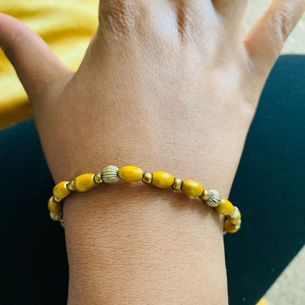 Brown and gold bracelet